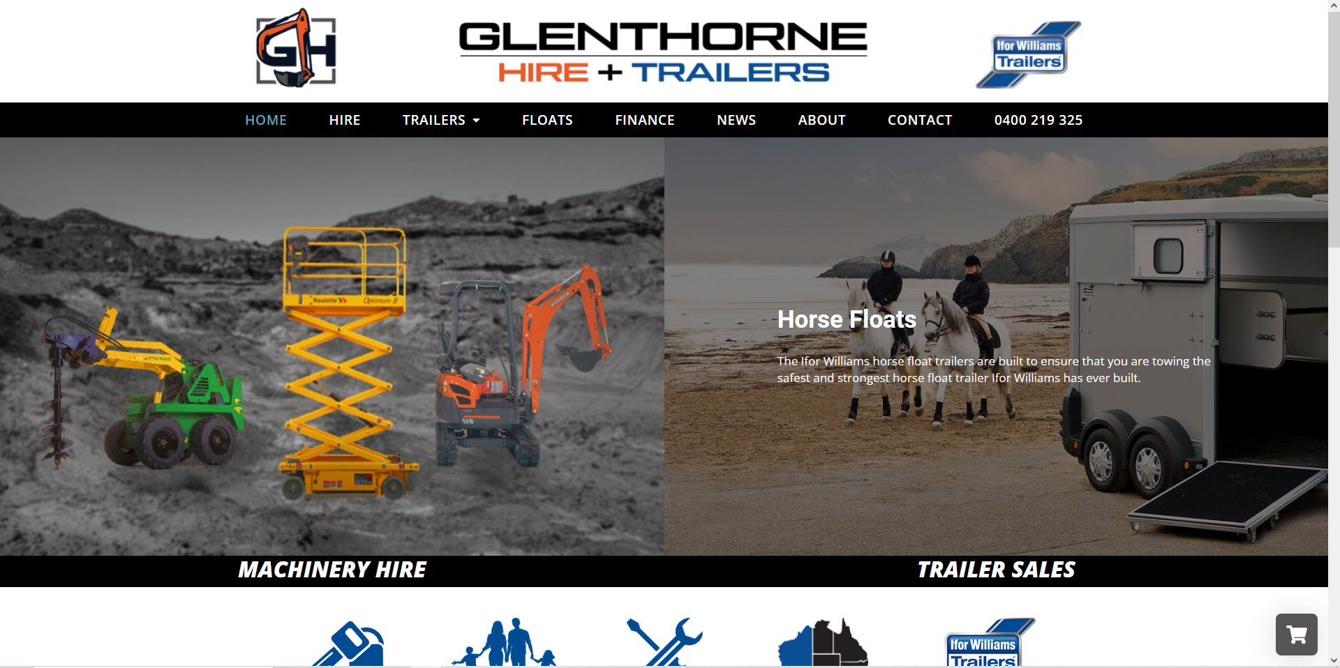 glenthorne trailers homepage
